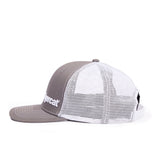 HAT, GREY WITH WHITE MESH BACK