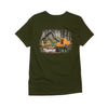 UNISEX T-SHIRT, FOREST GREEN WITH 234B LOADER