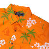 TIGERCAT BRAND HAWAIIAN STYLE SHIRT IN ORANGE